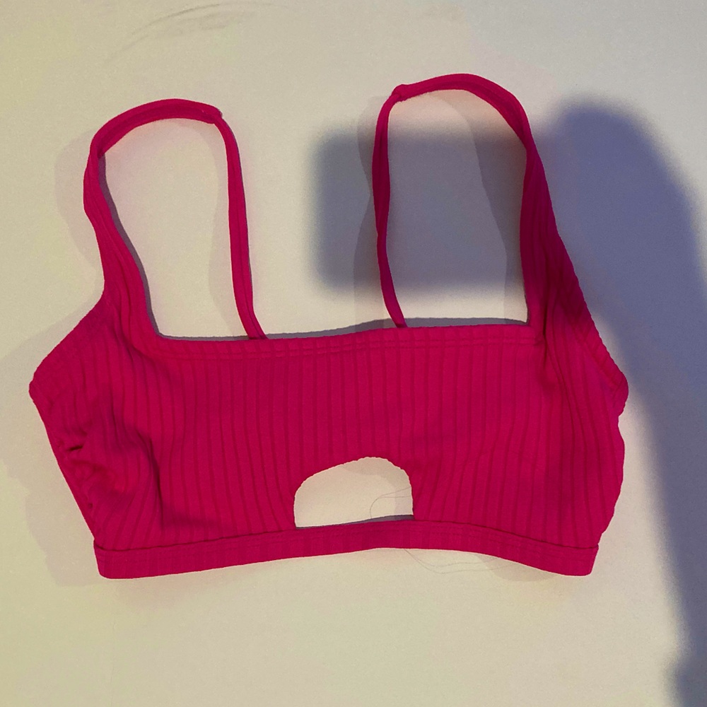 XHILARATION hot pink bikini, size medium, lightly worn